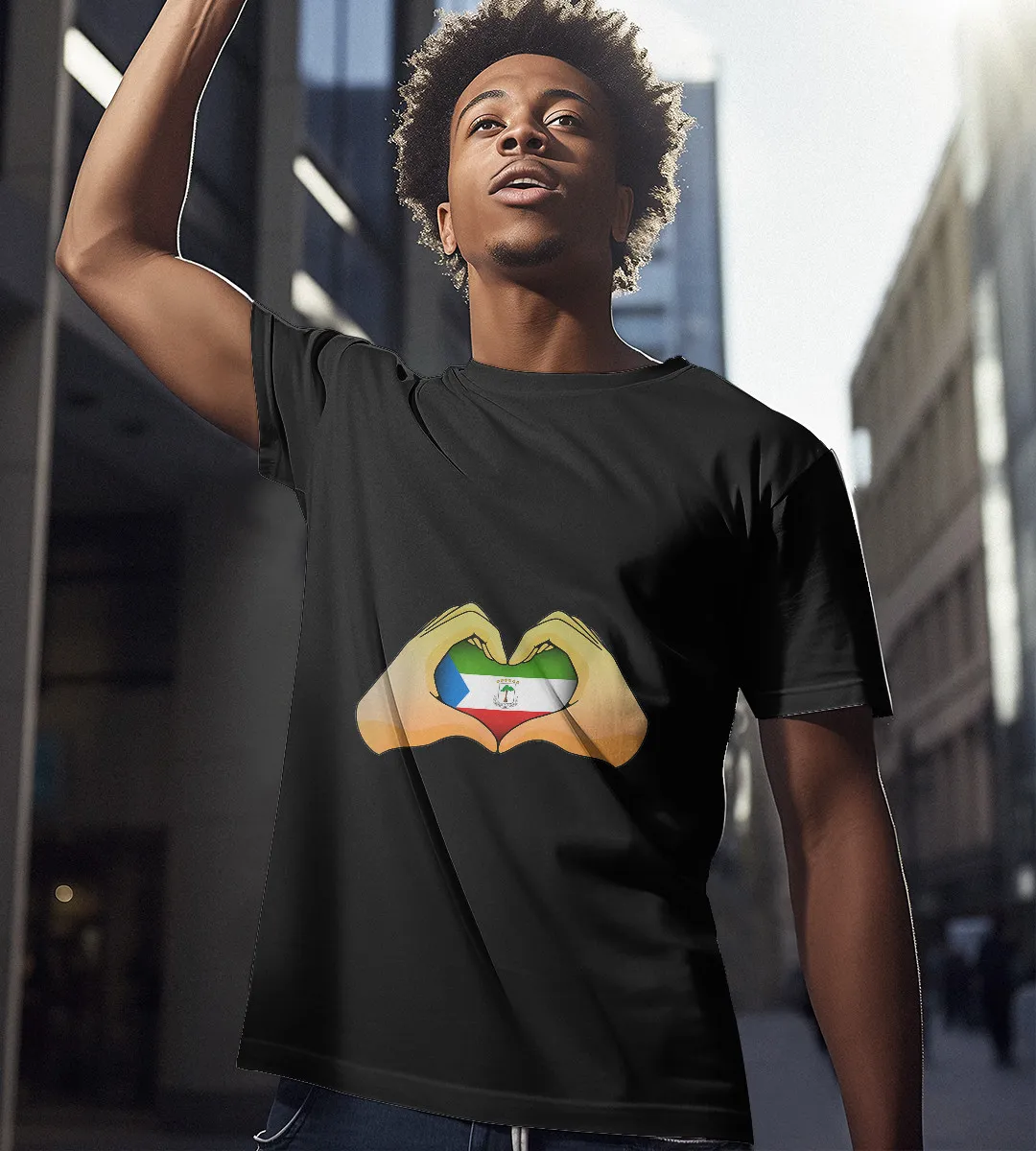 1sttheworld T-Shirt - Equatorial Guinea T-Shirt Black A35