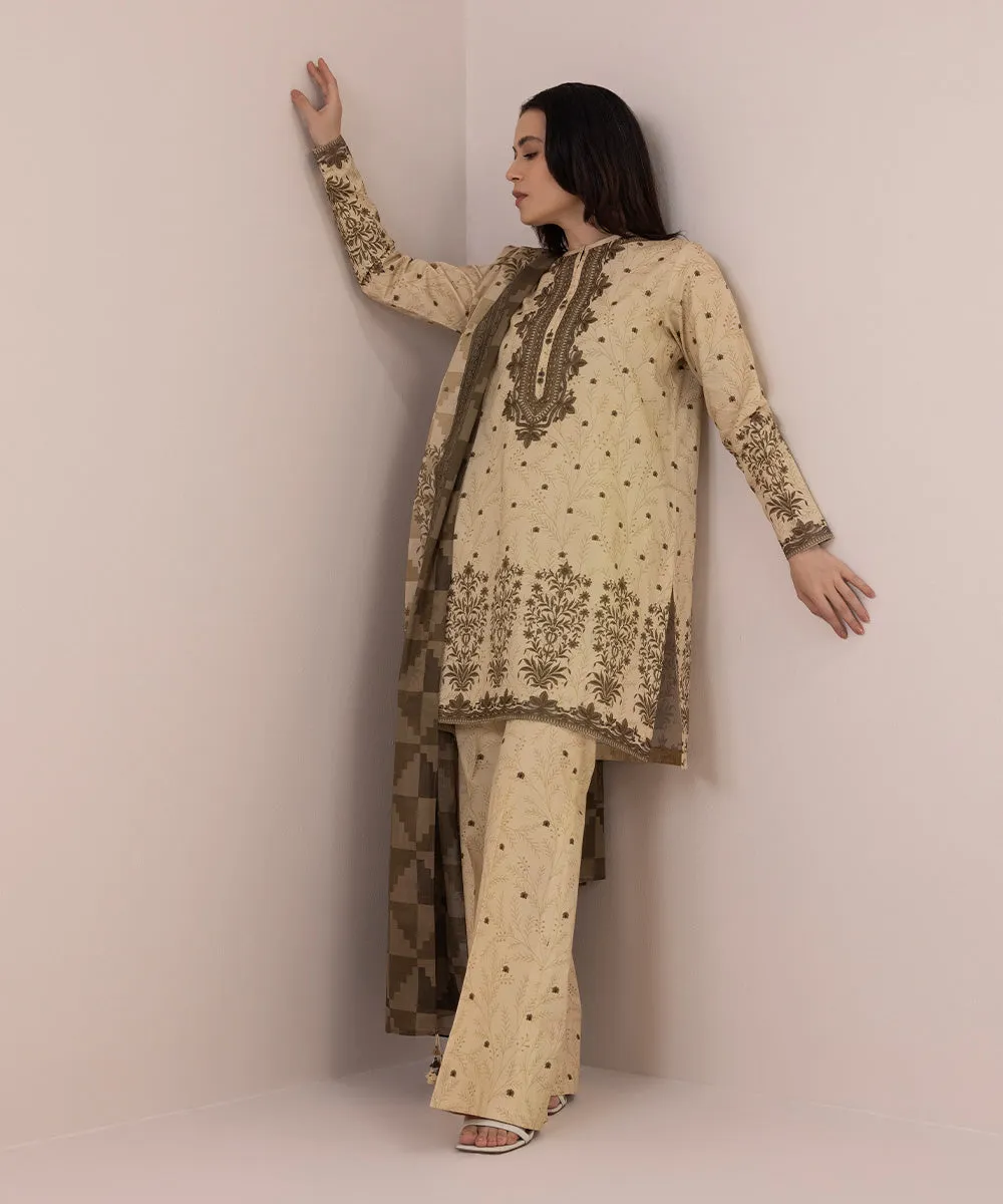 3 Piece - Embroidered Lawn Suit