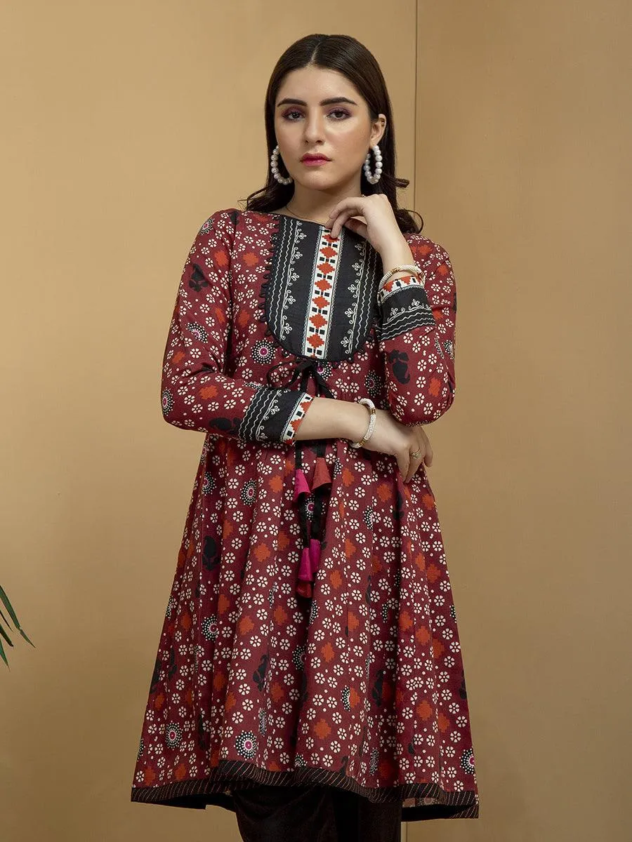 ACE Galleria Digital Printed Unstitched 1 Piece Khaddar Shirt ACE 12177