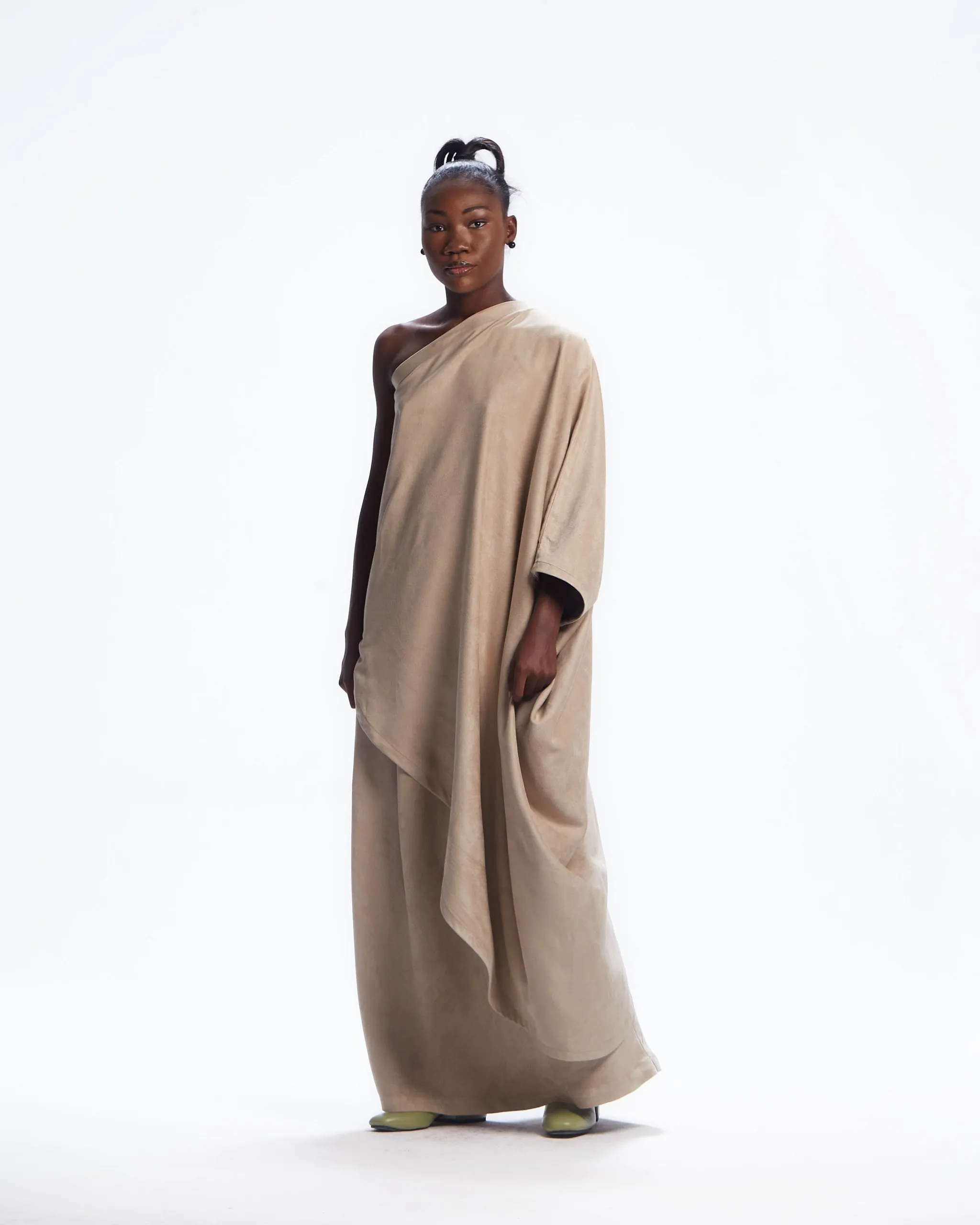 AJABENG Kuukuwa Asymmetrical One-Shoulder Dress