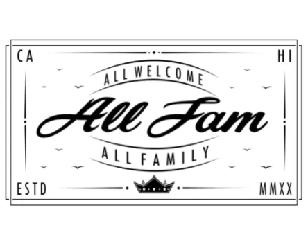 ALL FAM ALL WELCOME T (CRM/BLK)