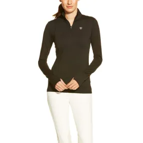 Ariat Lowell Ladies 1/4 Zip Top Black