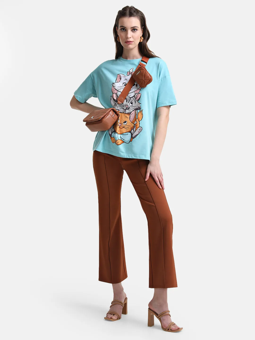 Aristocats Printed Graphic Long T-Shirt