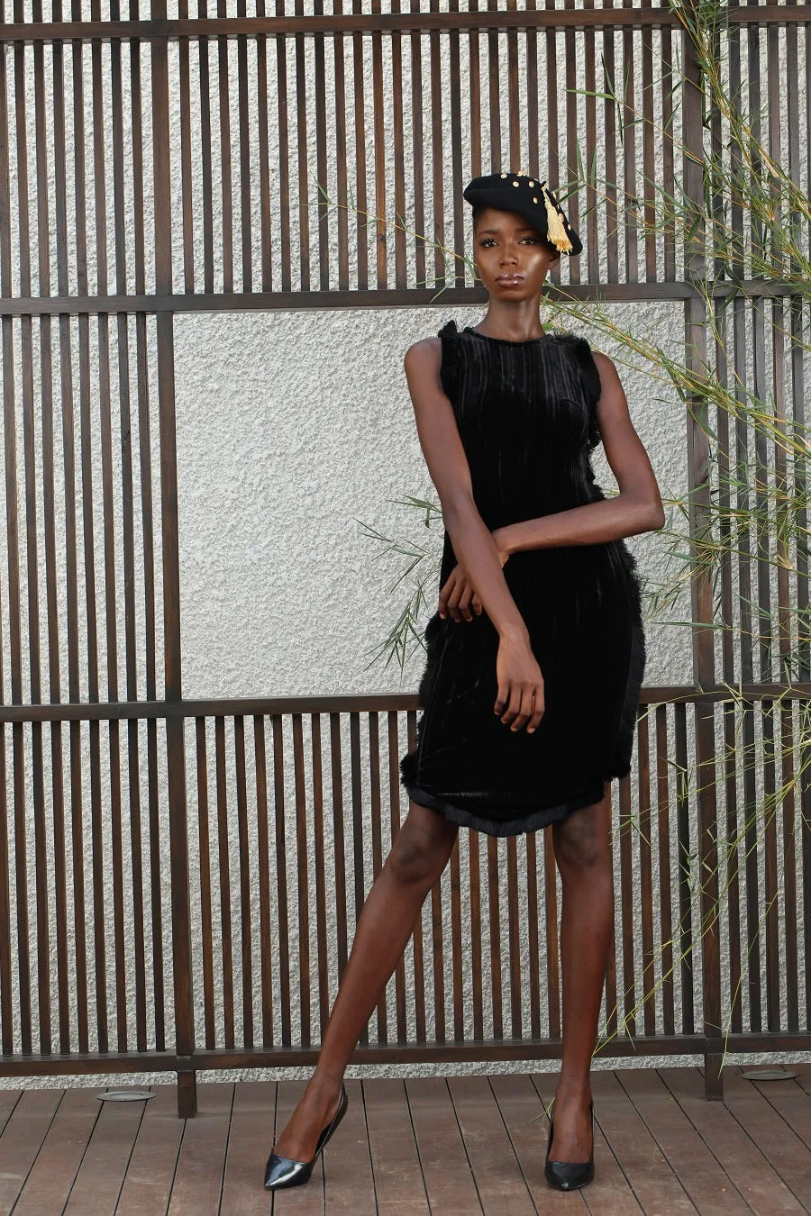 Atieno Black Sleeveless Dress