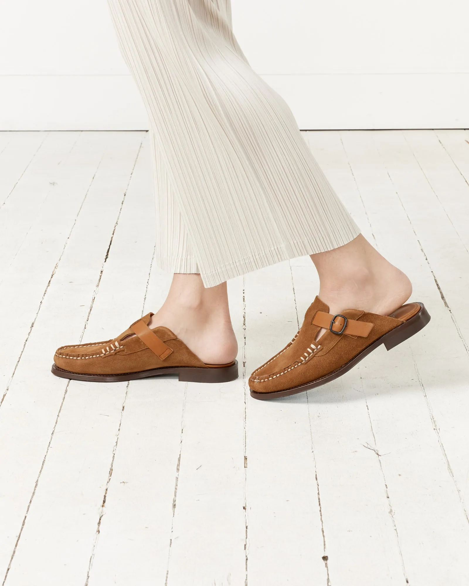 Barraca Suede Mule in Tan