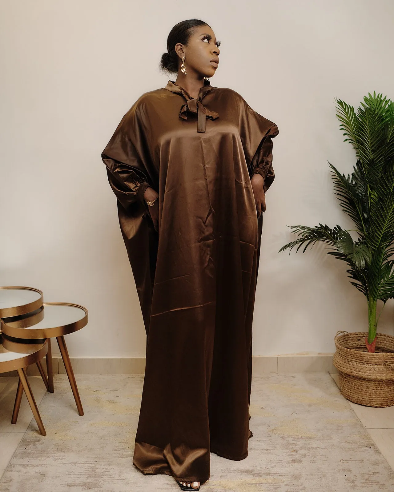 Bella  Brown Boubou Dress