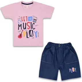 Boys Typography Printed Cotton Clothing Set