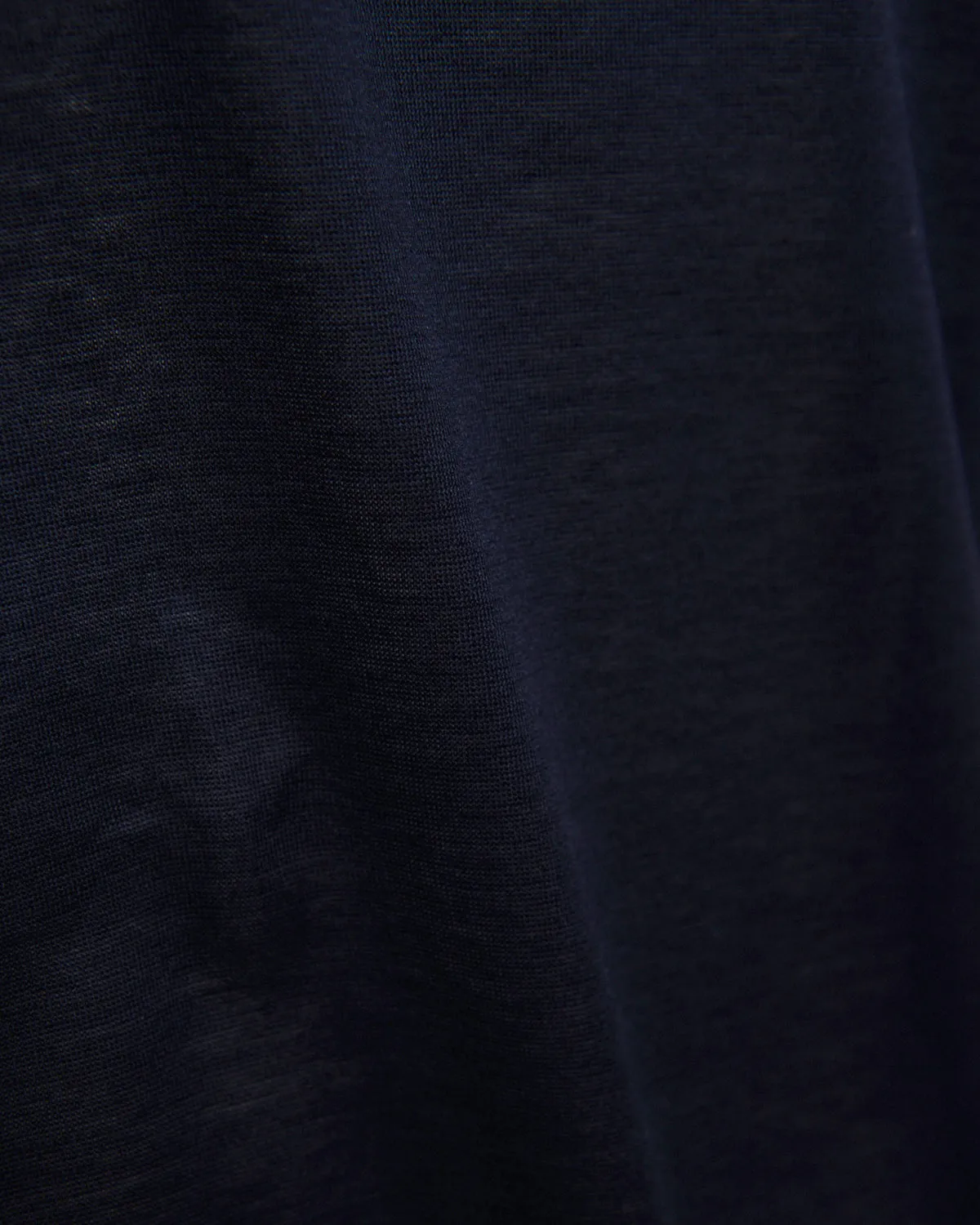 Bresciani Navy Fitted Cotton Tee