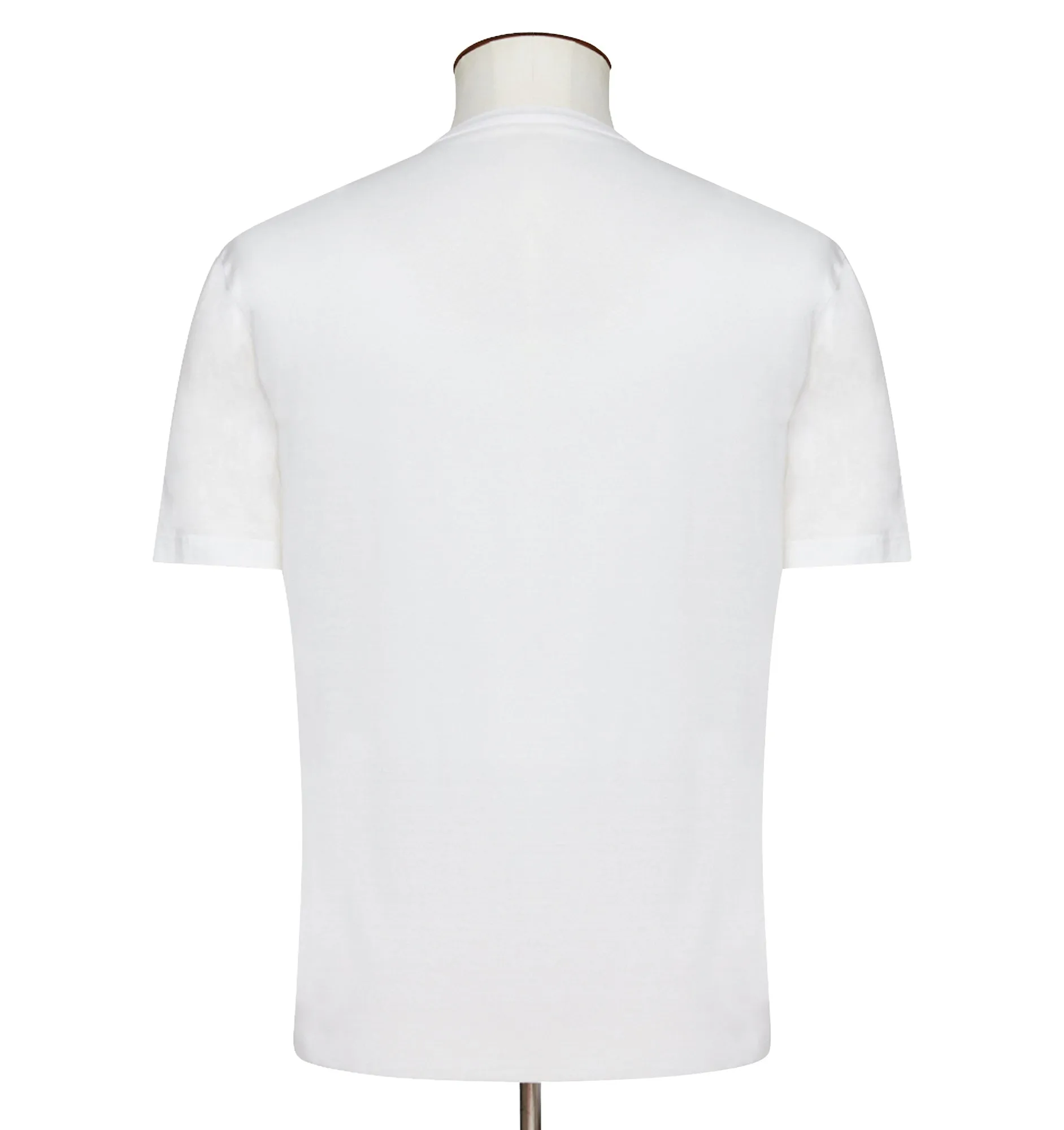 Bresciani White Fitted Cotton Tee