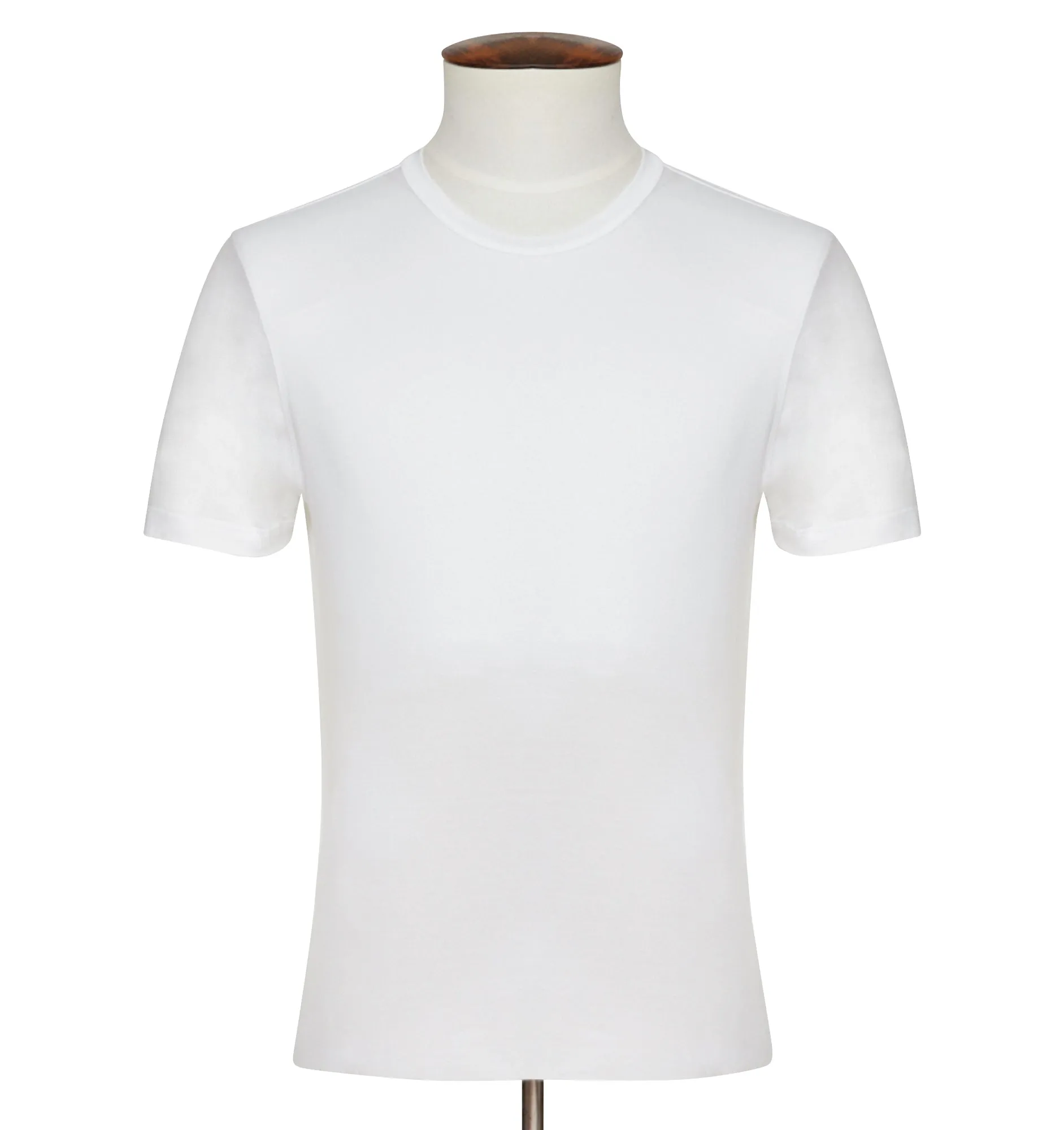 Bresciani White Fitted Cotton Tee