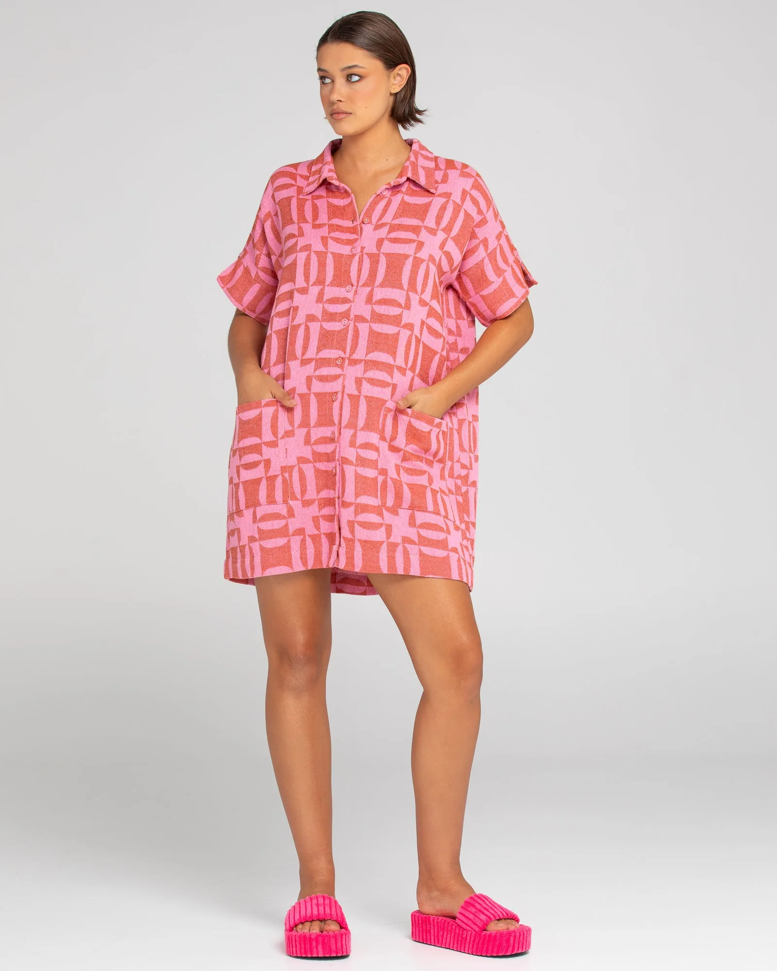 Cabana Shirt Dress - Mina