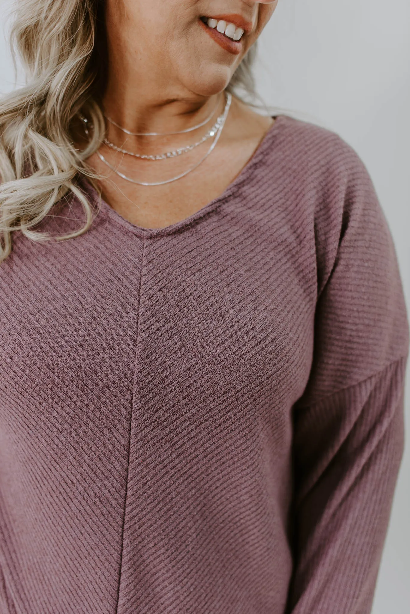 Cabin Cozy Curvy V-neck Top