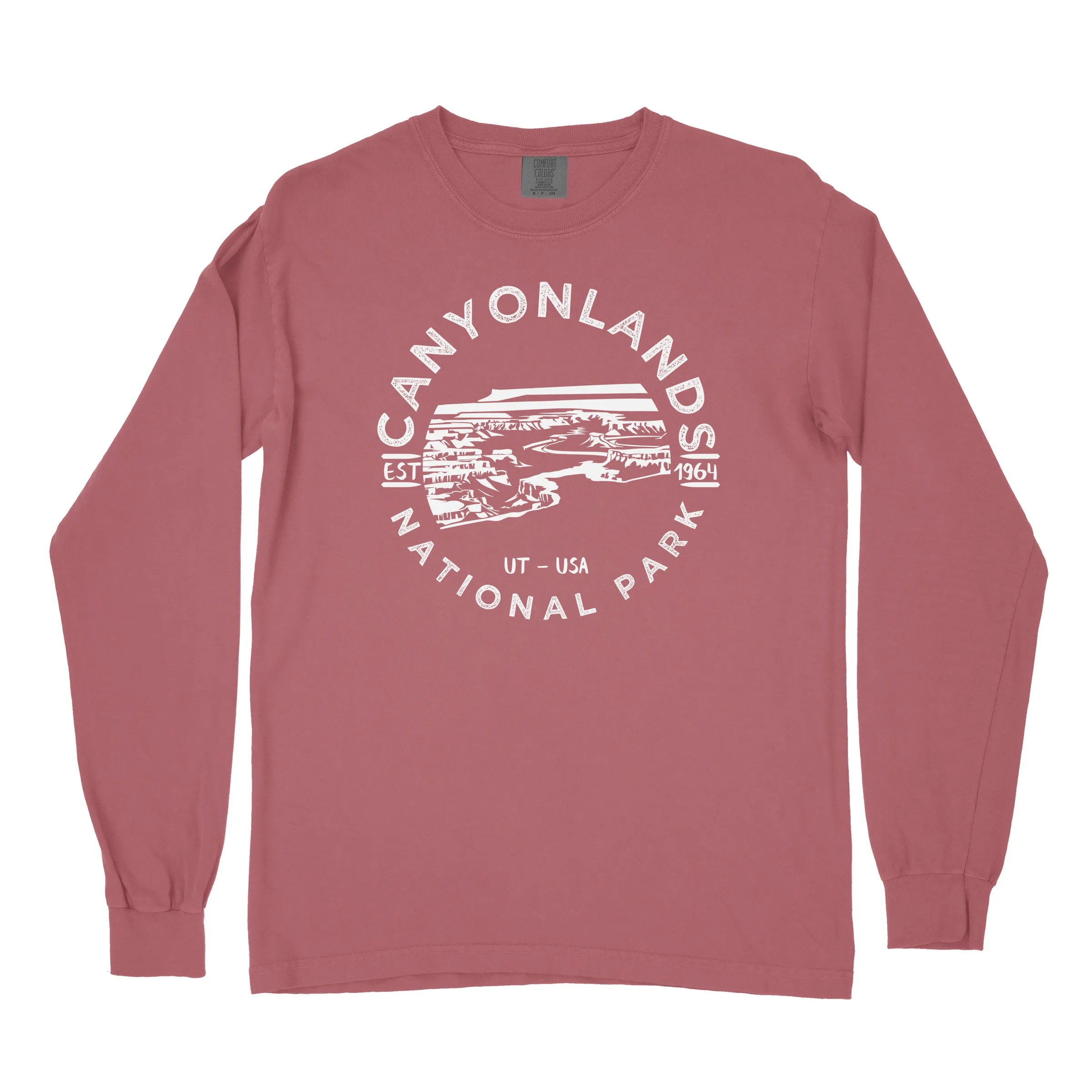 Canyonlands National Park Comfort Colors Long Sleeve T Shirt