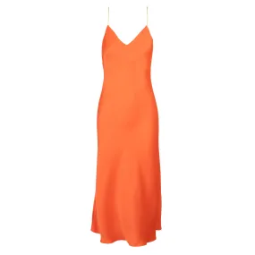 Citrus Midi Dress with Contrast Straps