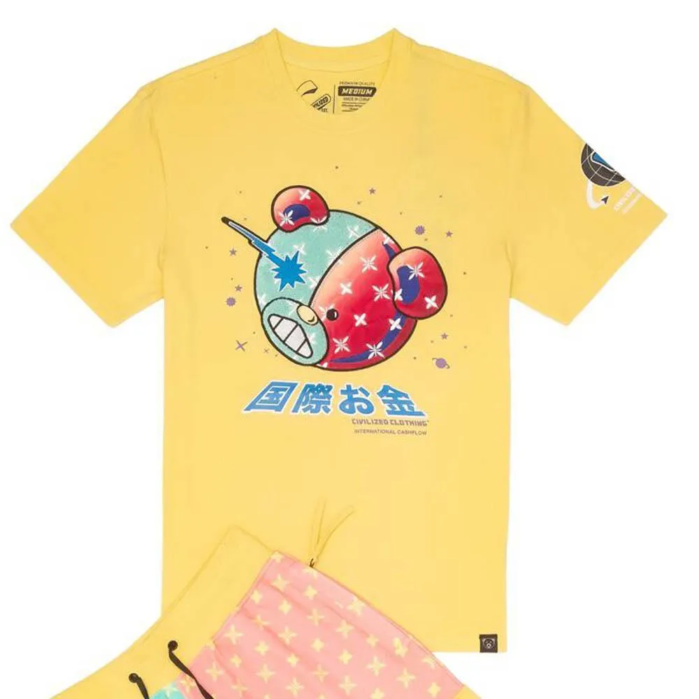 Civilized Clothing Brand Men Civilized Bear Tee (Yellow)