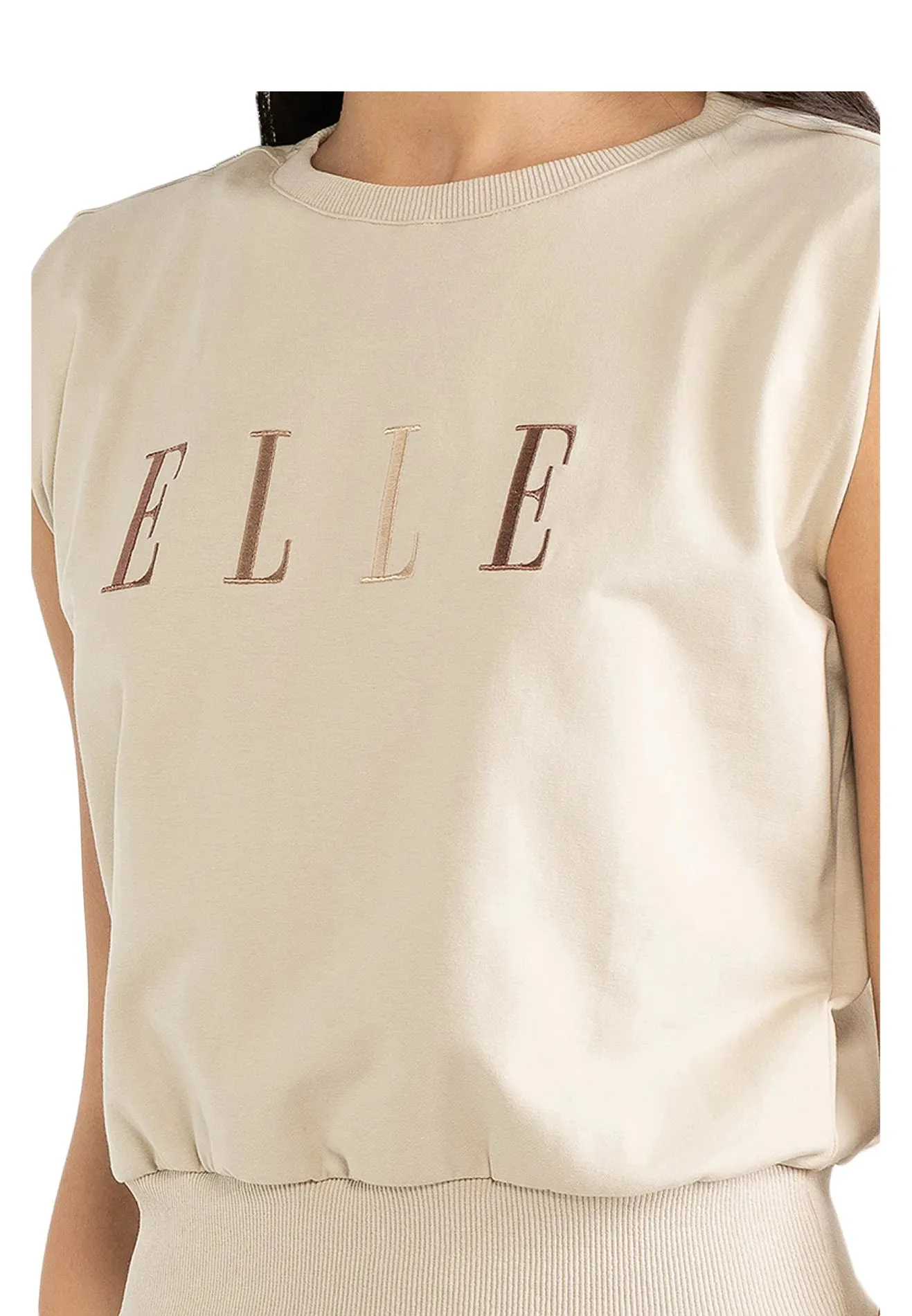 ELLE Active Cap Sleeves Classic Logo Top