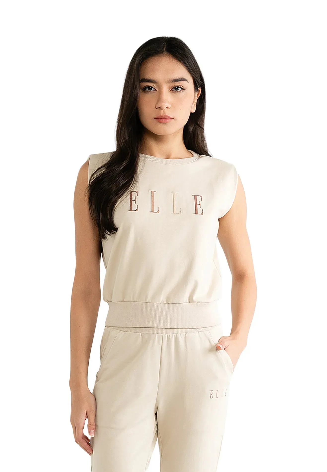 ELLE Active Cap Sleeves Classic Logo Top