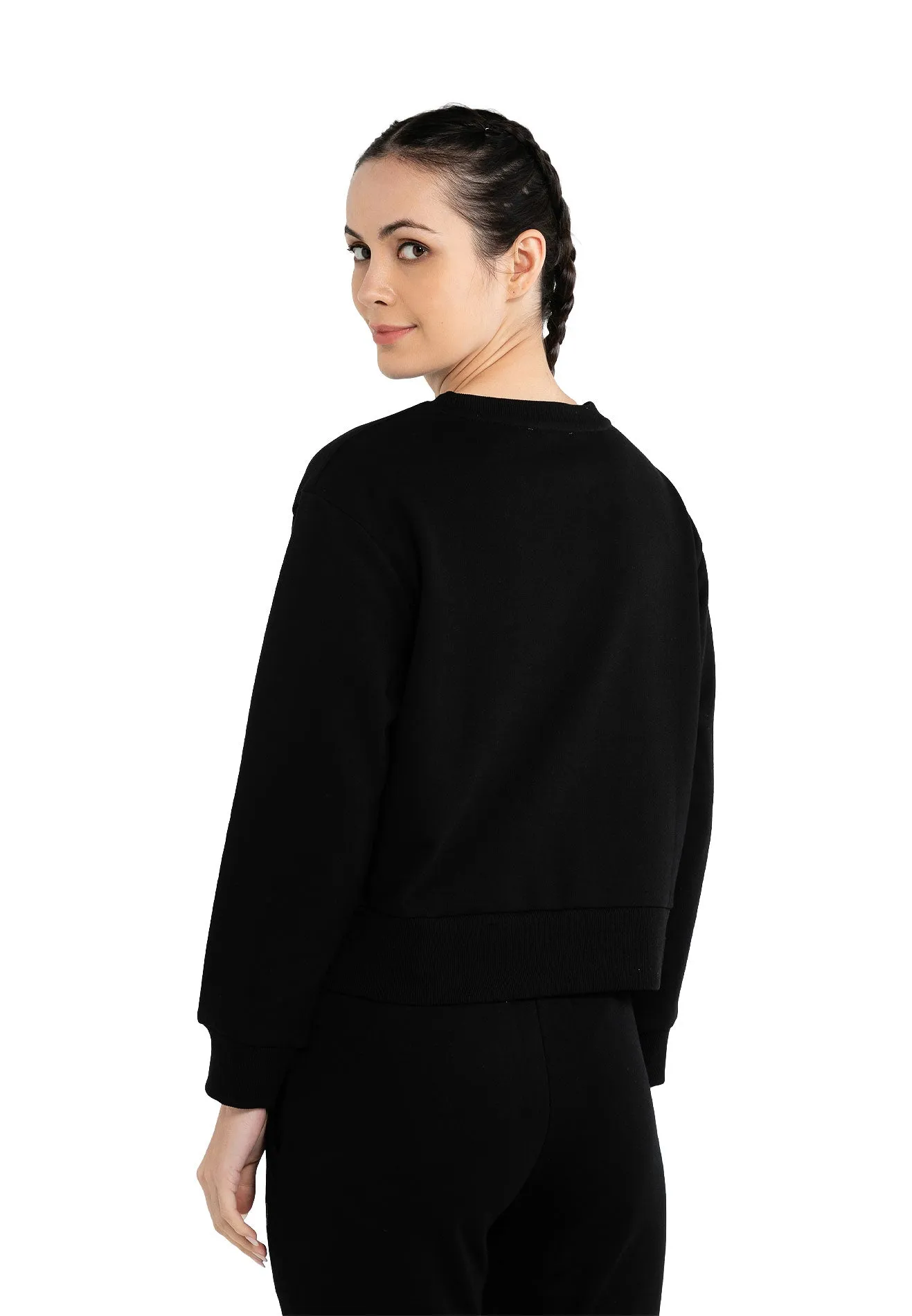 ELLE Active Classical Logo Round Neck Sweater