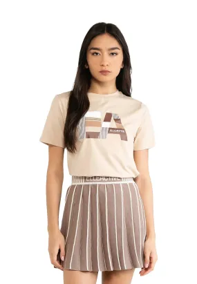 ELLE Active Color Block Logo Print Tee