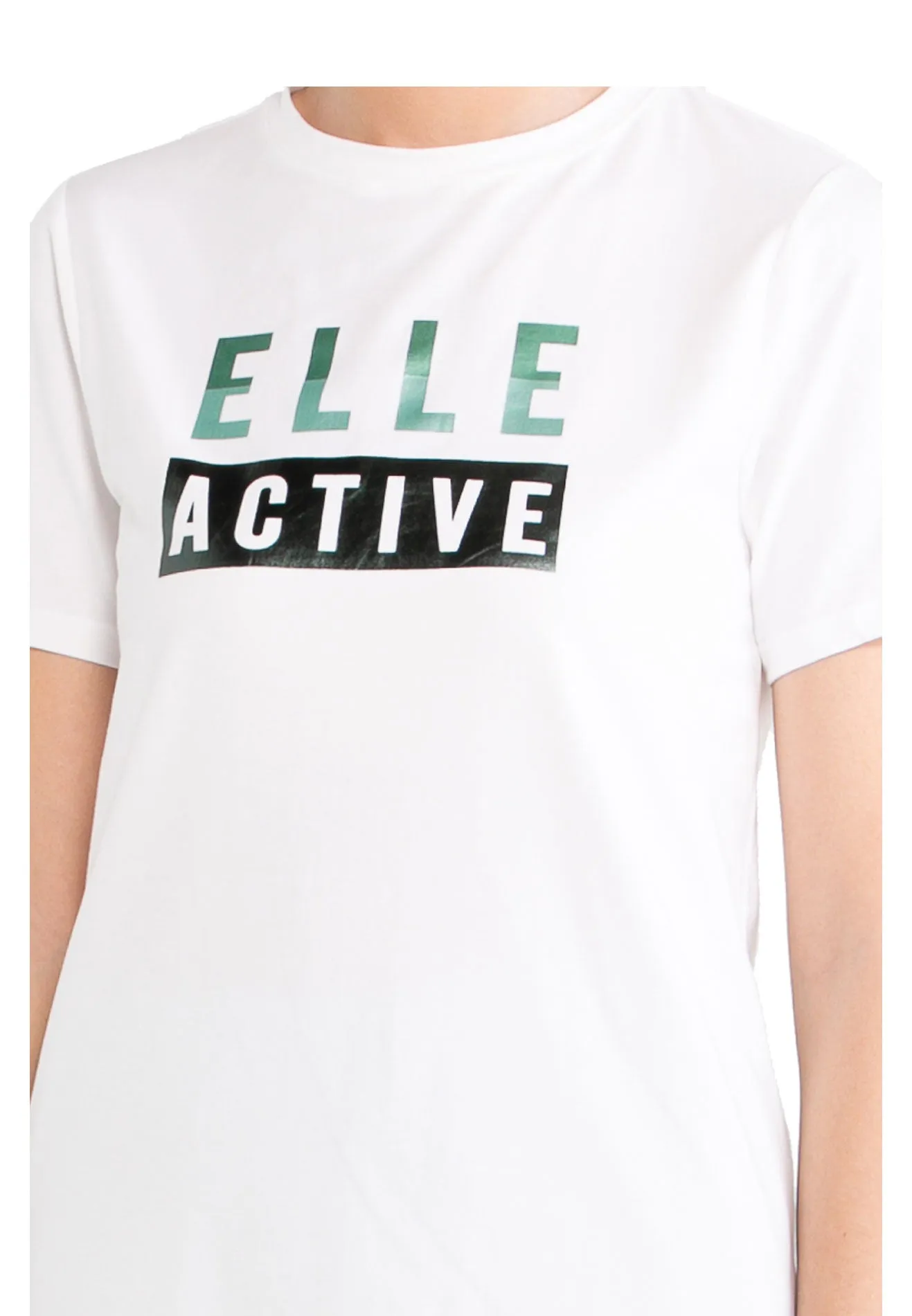 ELLE Active Double-tone Reflect Logo Tee