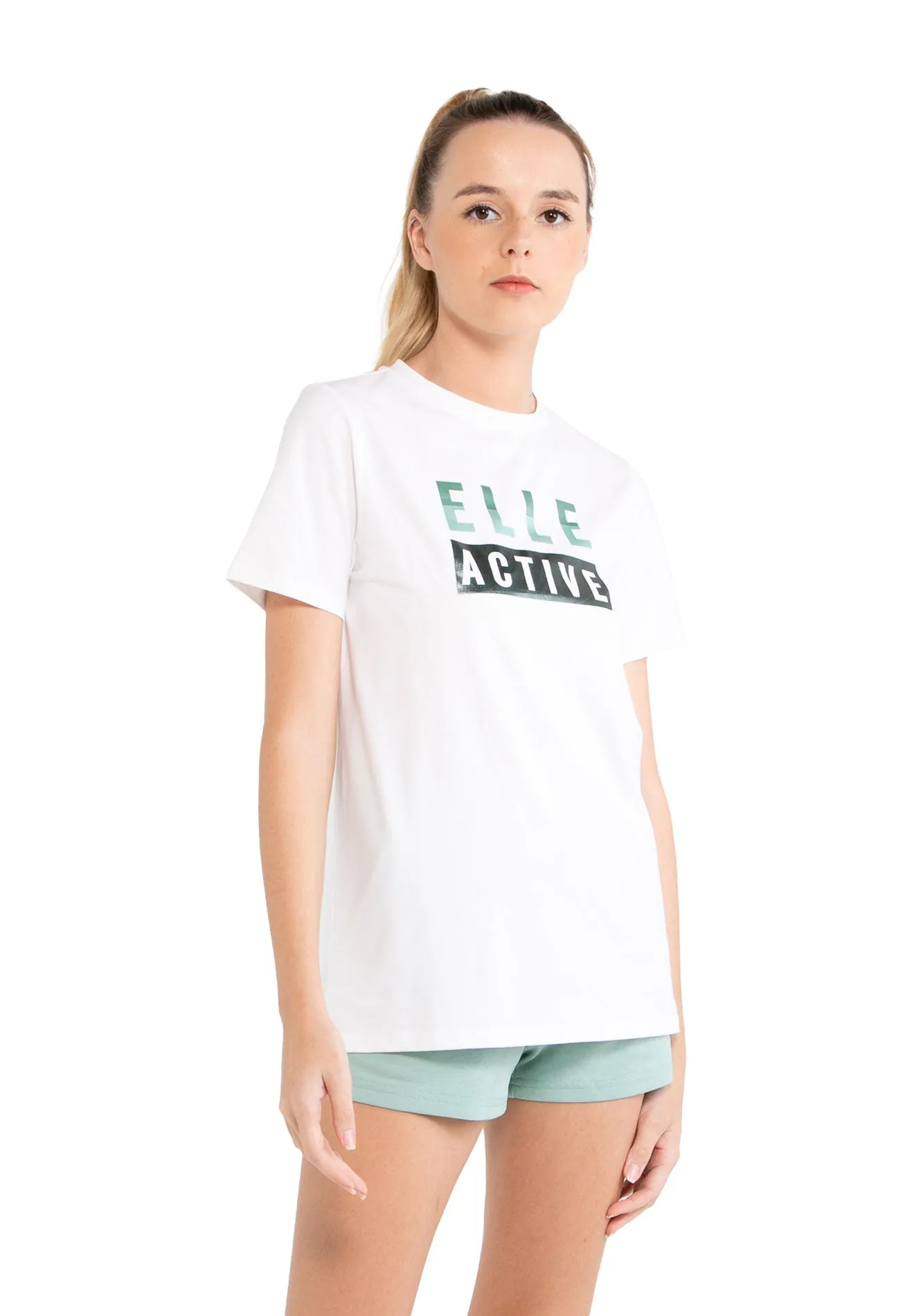 ELLE Active Double-tone Reflect Logo Tee