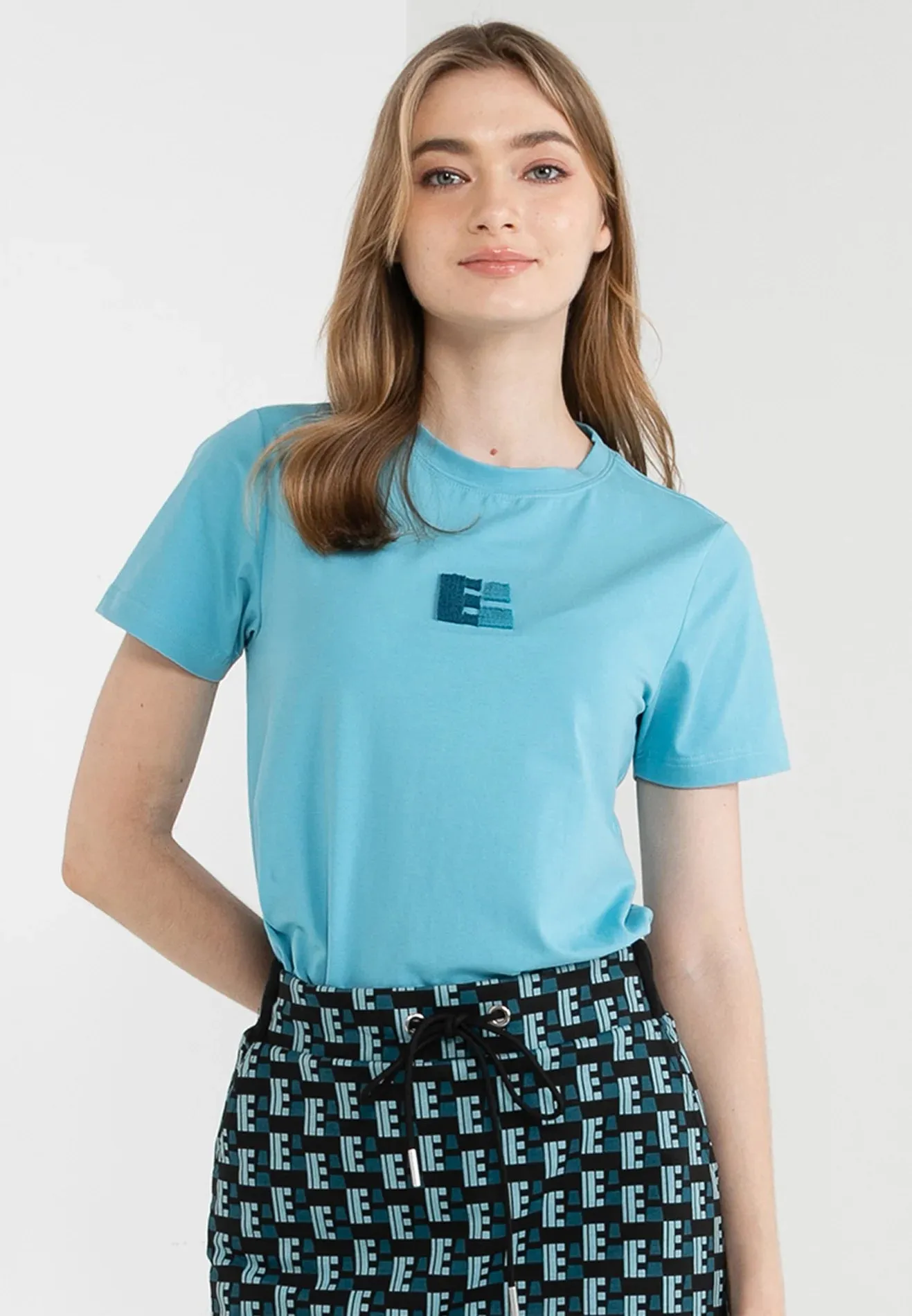 ELLE Active Rhinestone Logo Tee