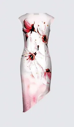 Floral Embosses: Pictorial Cherry Blossoms 01-02 Designer Felicia Dress