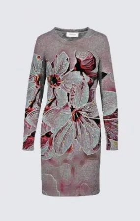 Floral Embosses: Pictorial Cherry Blossoms 01-03 Designer Sophia Dress