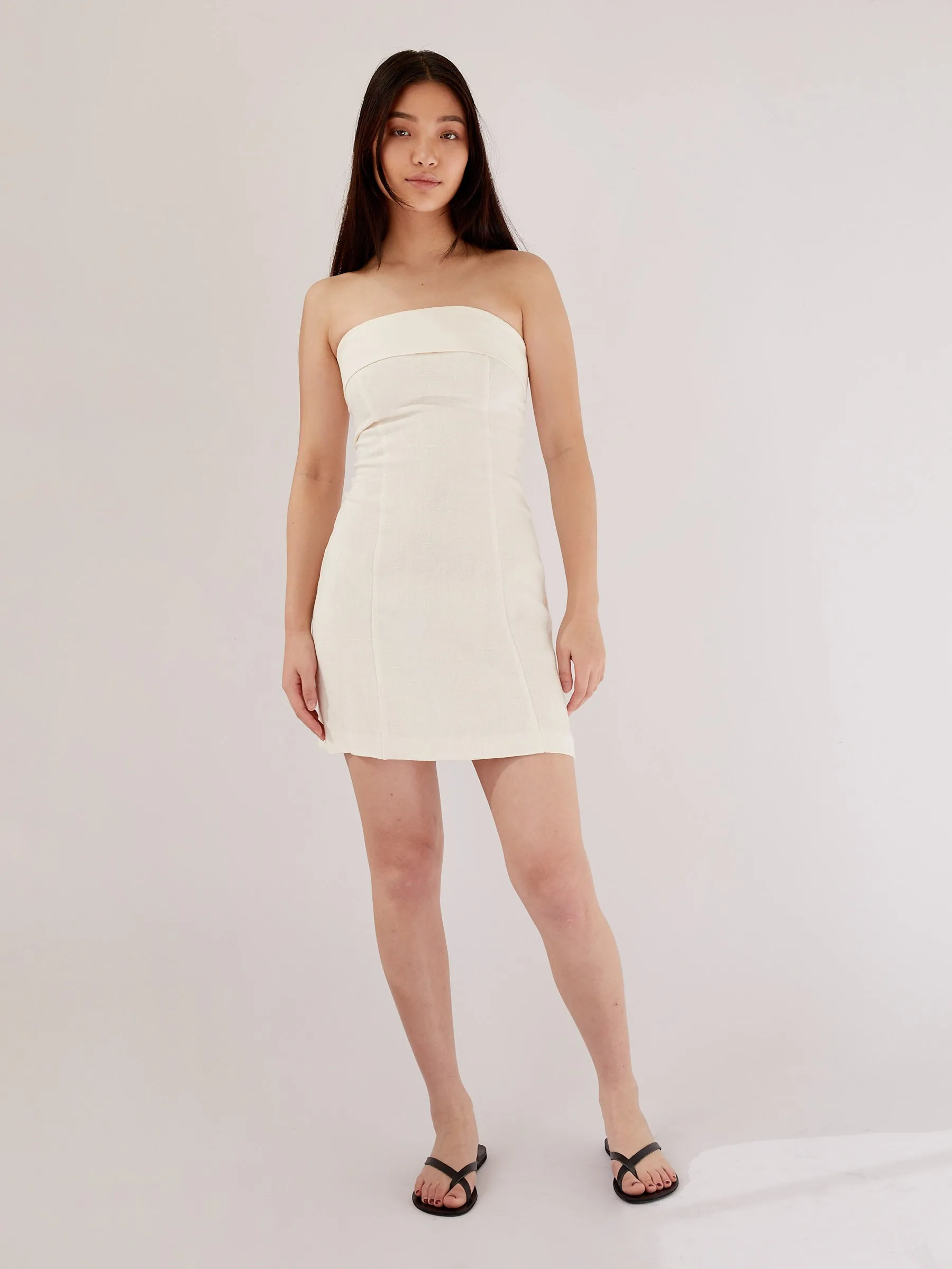 Fold Detail Mini Dress