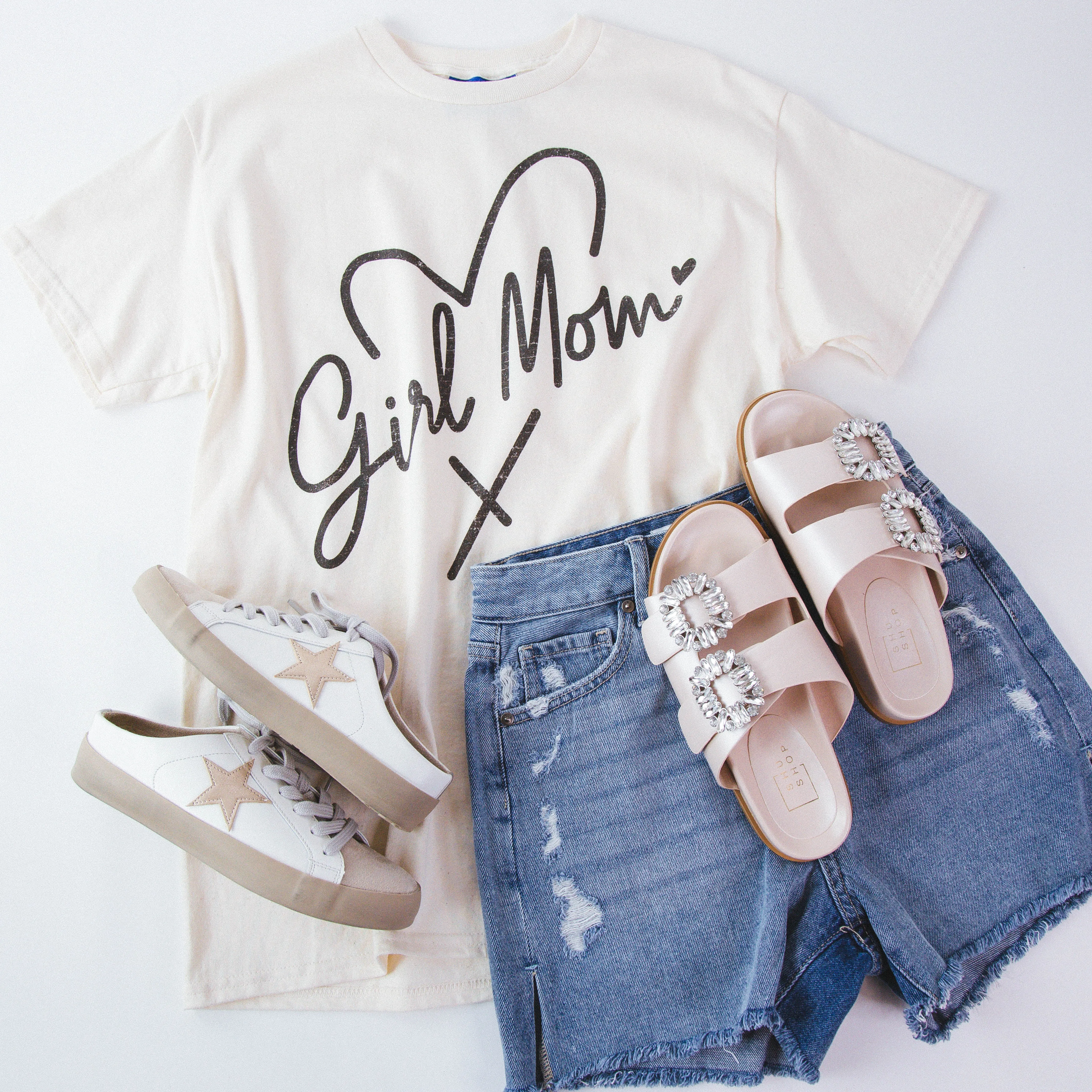 Girl Mama Graphic Tee, Ivory