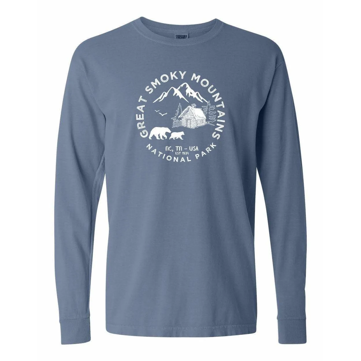 Great Smoky Mountains National Park Comfort Colors Long Sleeve TShirt