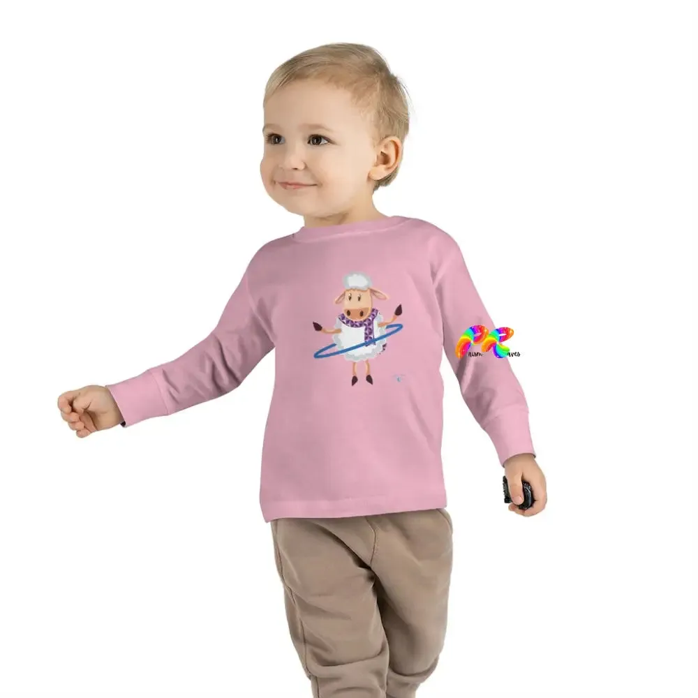 Hoop Sheep Toddler Long Sleeve T-Shirt