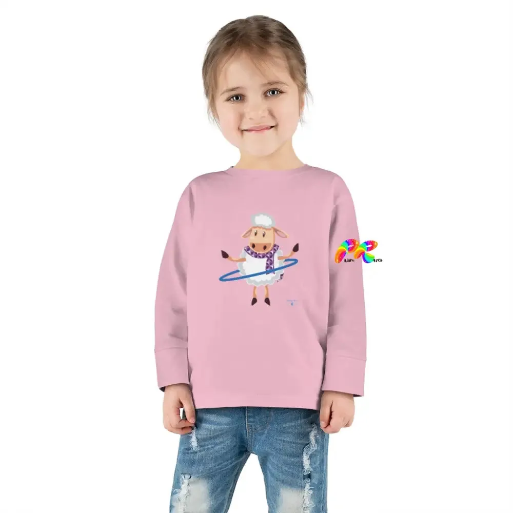 Hoop Sheep Toddler Long Sleeve T-Shirt