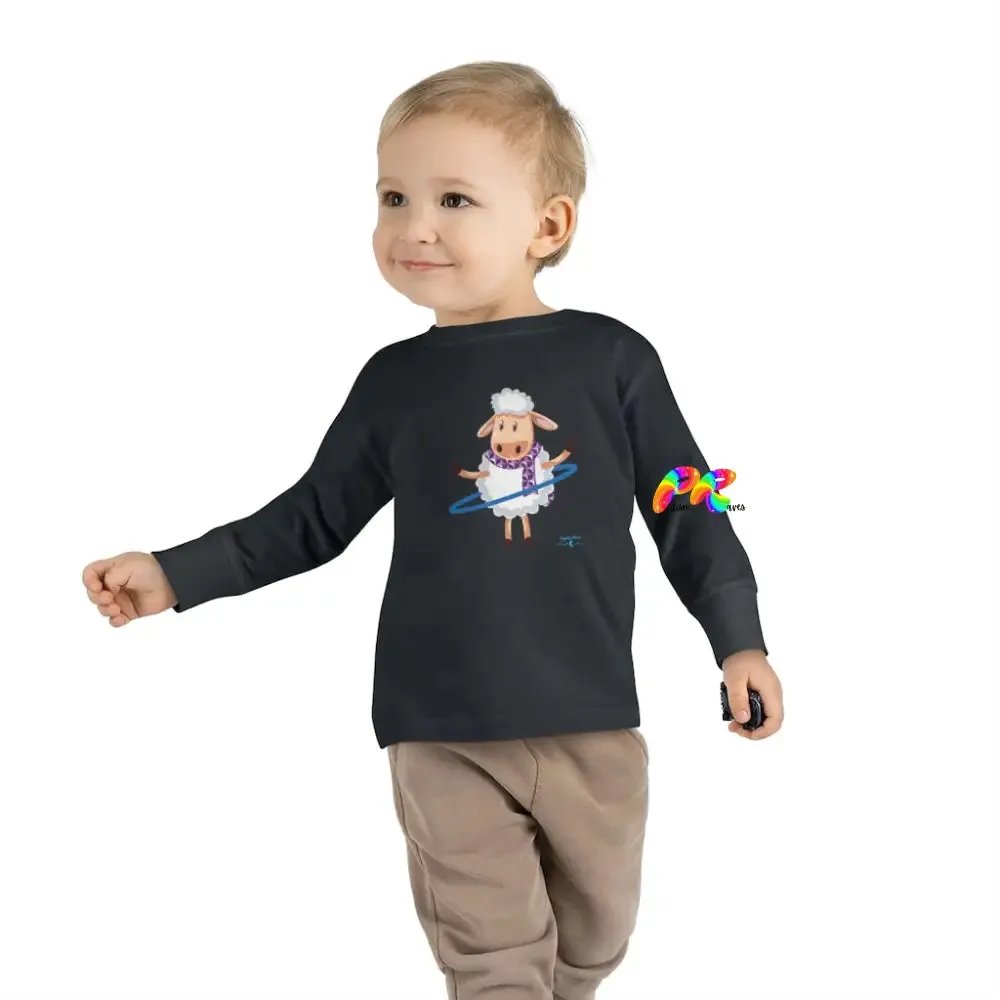 Hoop Sheep Toddler Long Sleeve T-Shirt