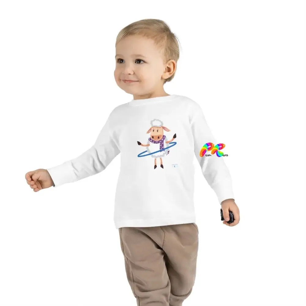 Hoop Sheep Toddler Long Sleeve T-Shirt