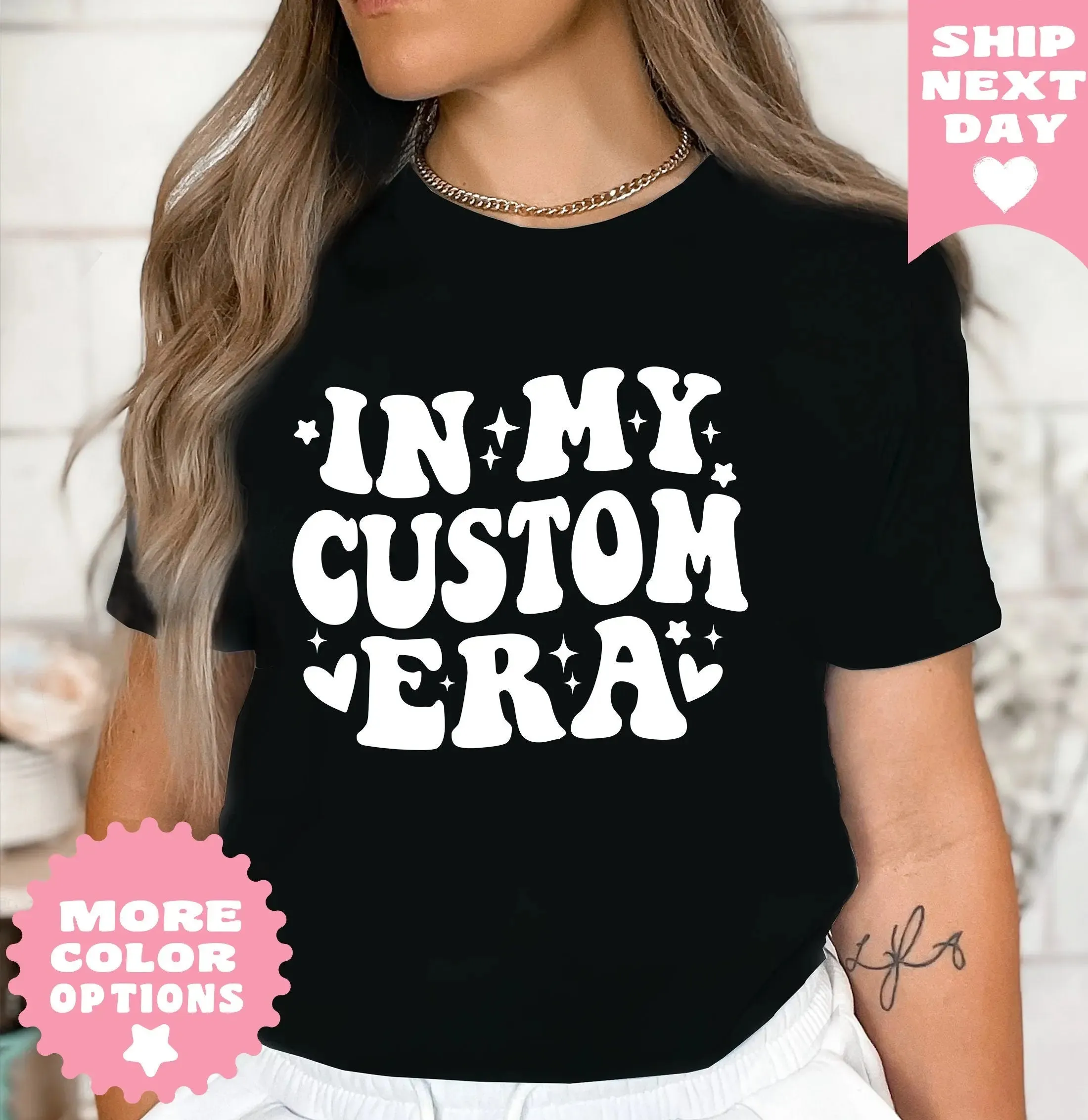 In My Era Custom Shirt, Personalized Shirt in my era , Concert Outfit, Gift For Fan Girl custom , Cute Retro Aesthetic Women T-Shirt