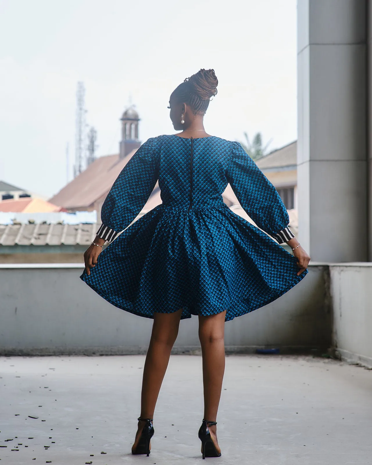 Kayokwa Long Sleeve A-Dress