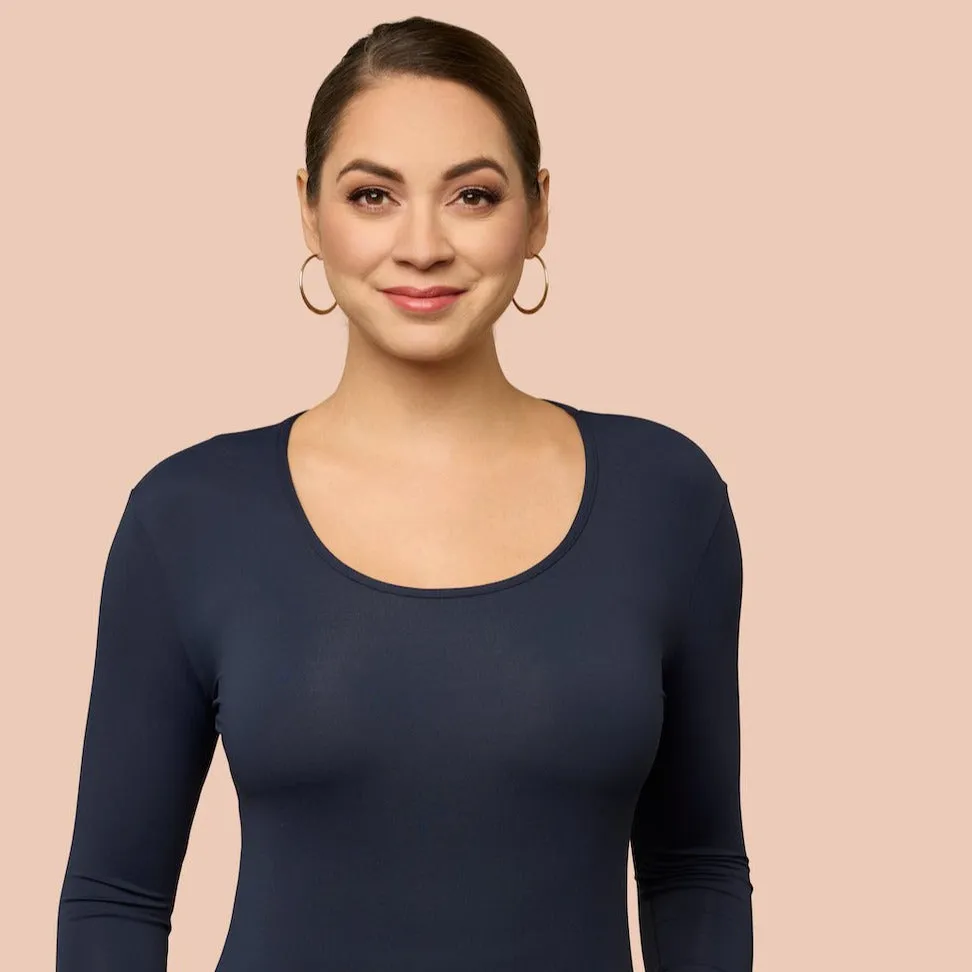 Long Sleeve Scoop Neck Layering Top