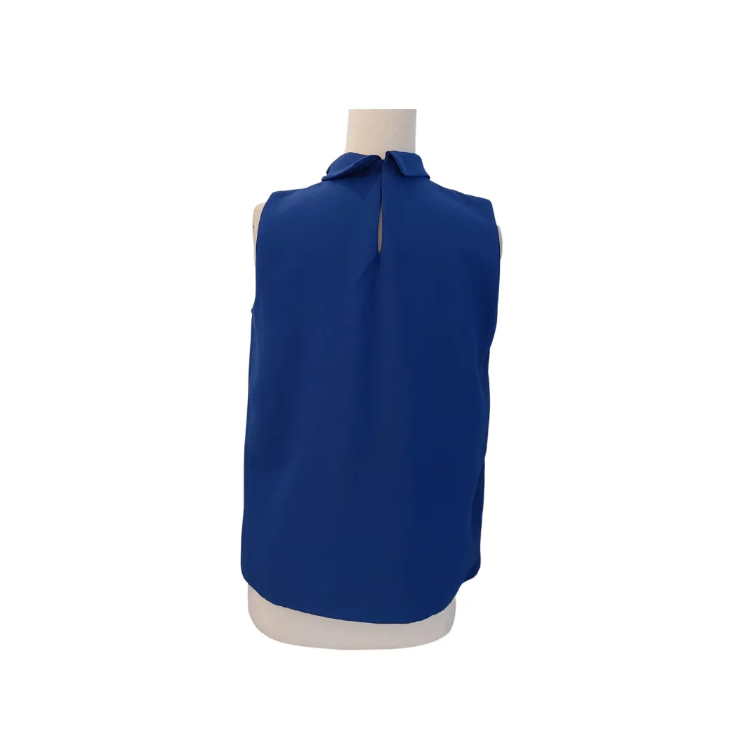 Mango Cobalt Blue Sleeveless Top | Brand New |