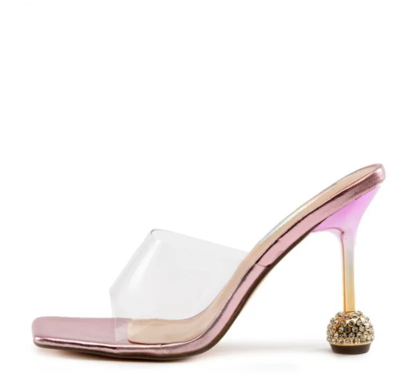 MONARCHY TRANSLUCENT ROSE HIGH HEEL