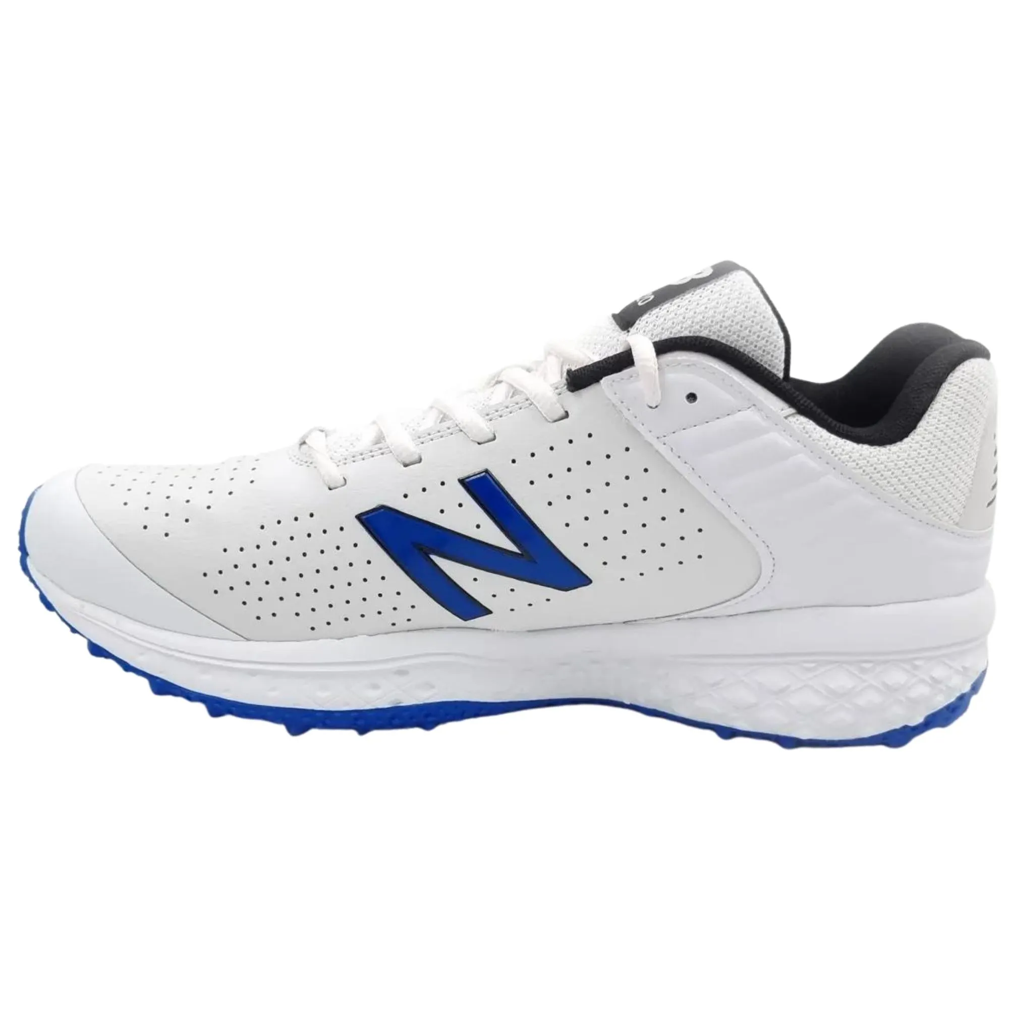 New Balance Shoes, CK-4020-D4 Rubber Spikes Cricket Shoes - White