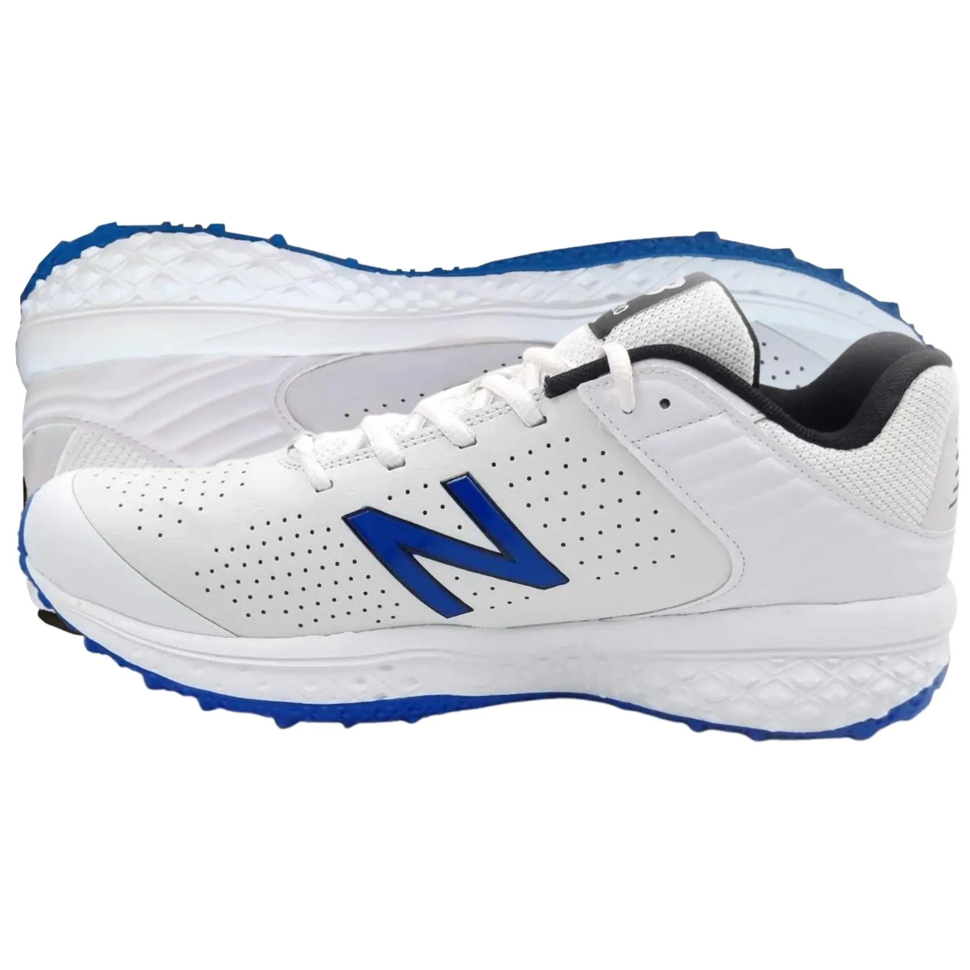 New Balance Shoes, CK-4020-D4 Rubber Spikes Cricket Shoes - White