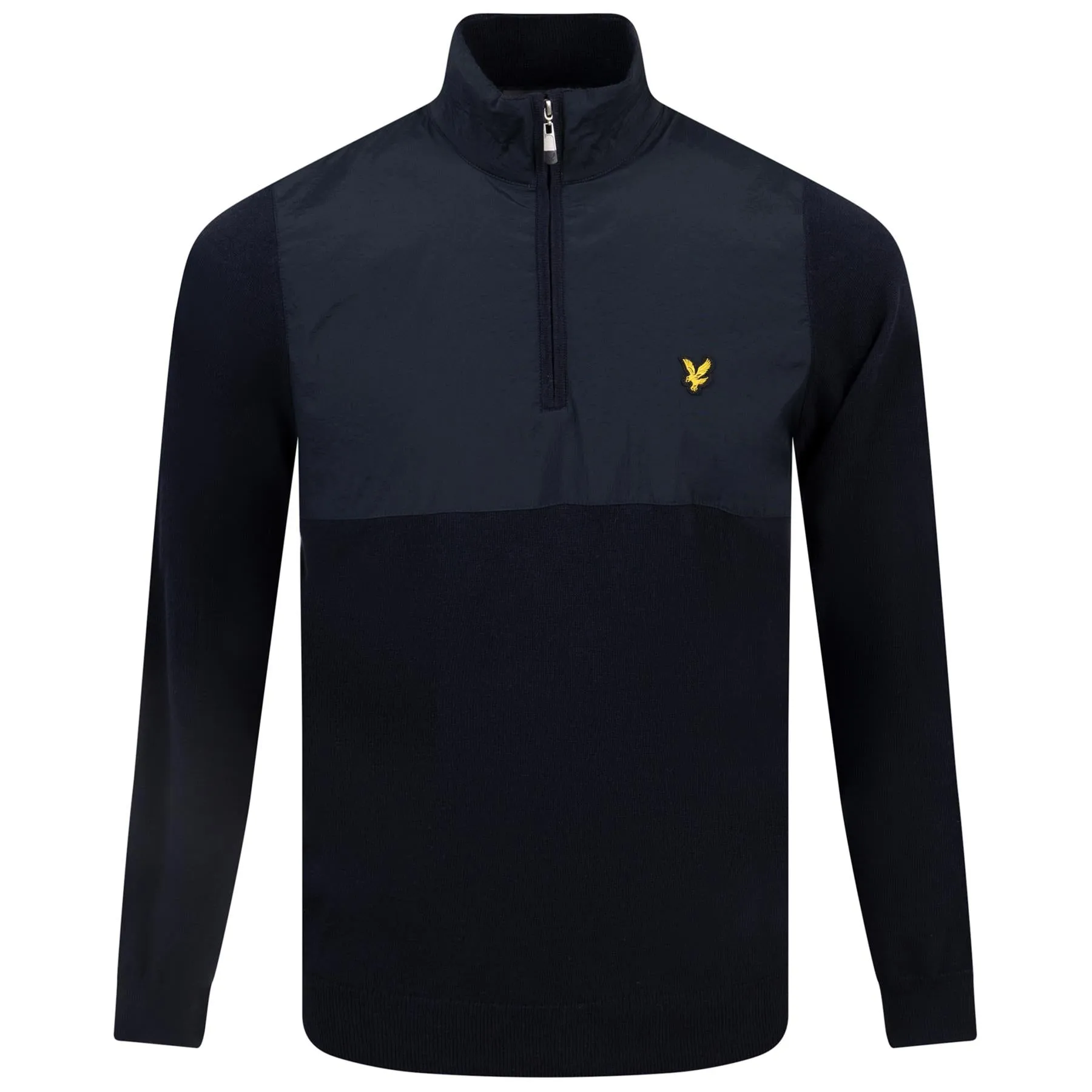 Overlay Quarter Zip Merino Knit Mid Layer Dark Navy - AW23