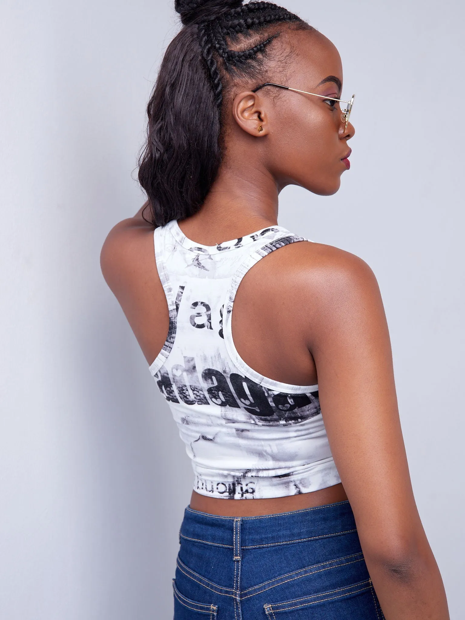 Popular 21 Racerback Tank - Paper Print