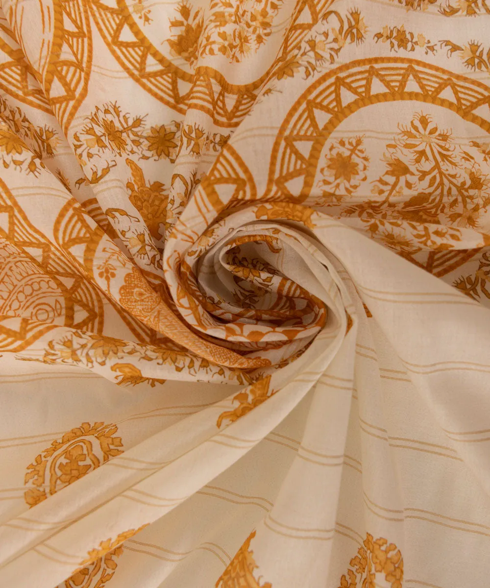 Printed Zari Voile Dupatta