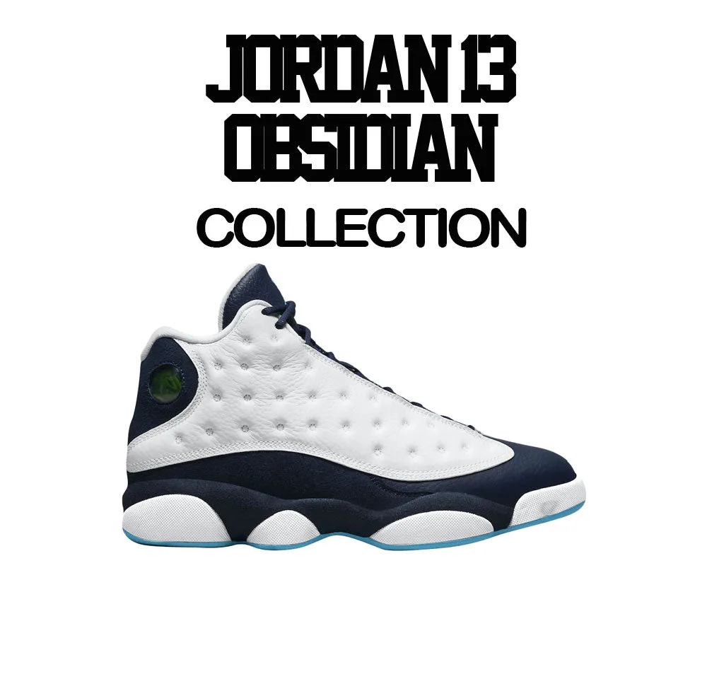 Retro 13 Obsidian Shirt - Rap King - Navy