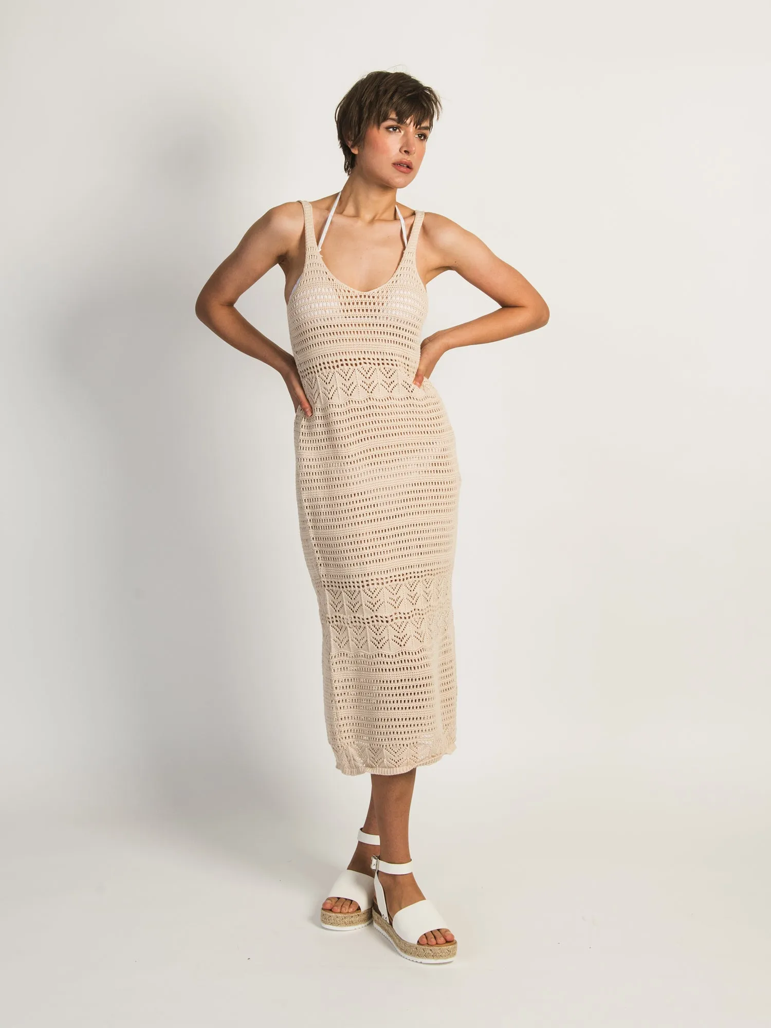 RIP CURL SEA OF DREAMS CROCHET DRESS