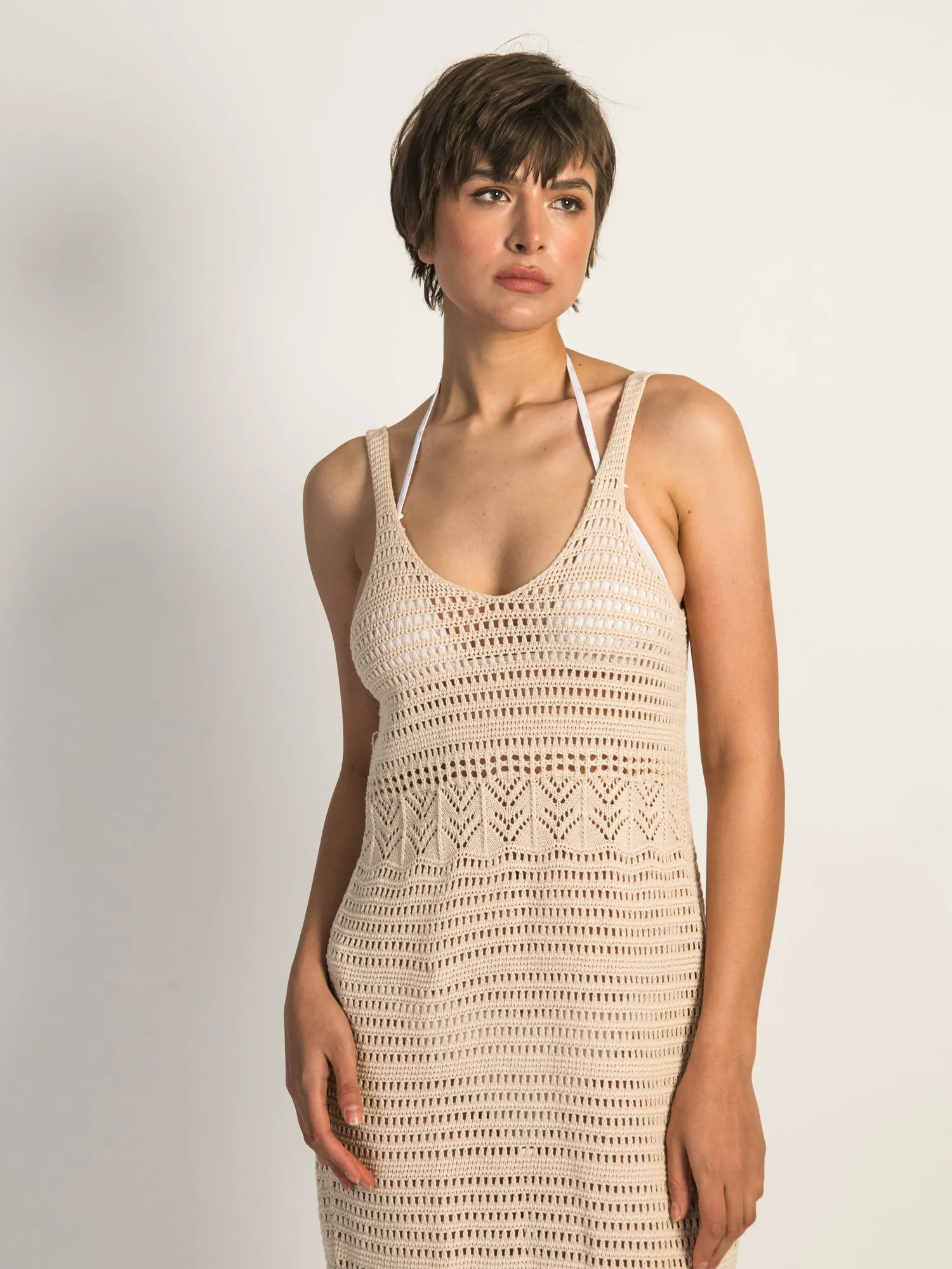 RIP CURL SEA OF DREAMS CROCHET DRESS