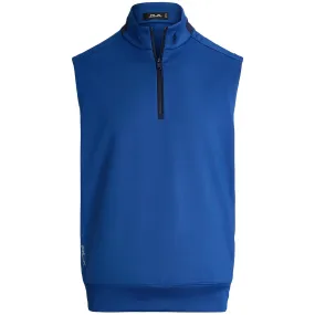 RLX Classic Fit Half Zip Stretch Jersey Gilet Royal Blue - SS24