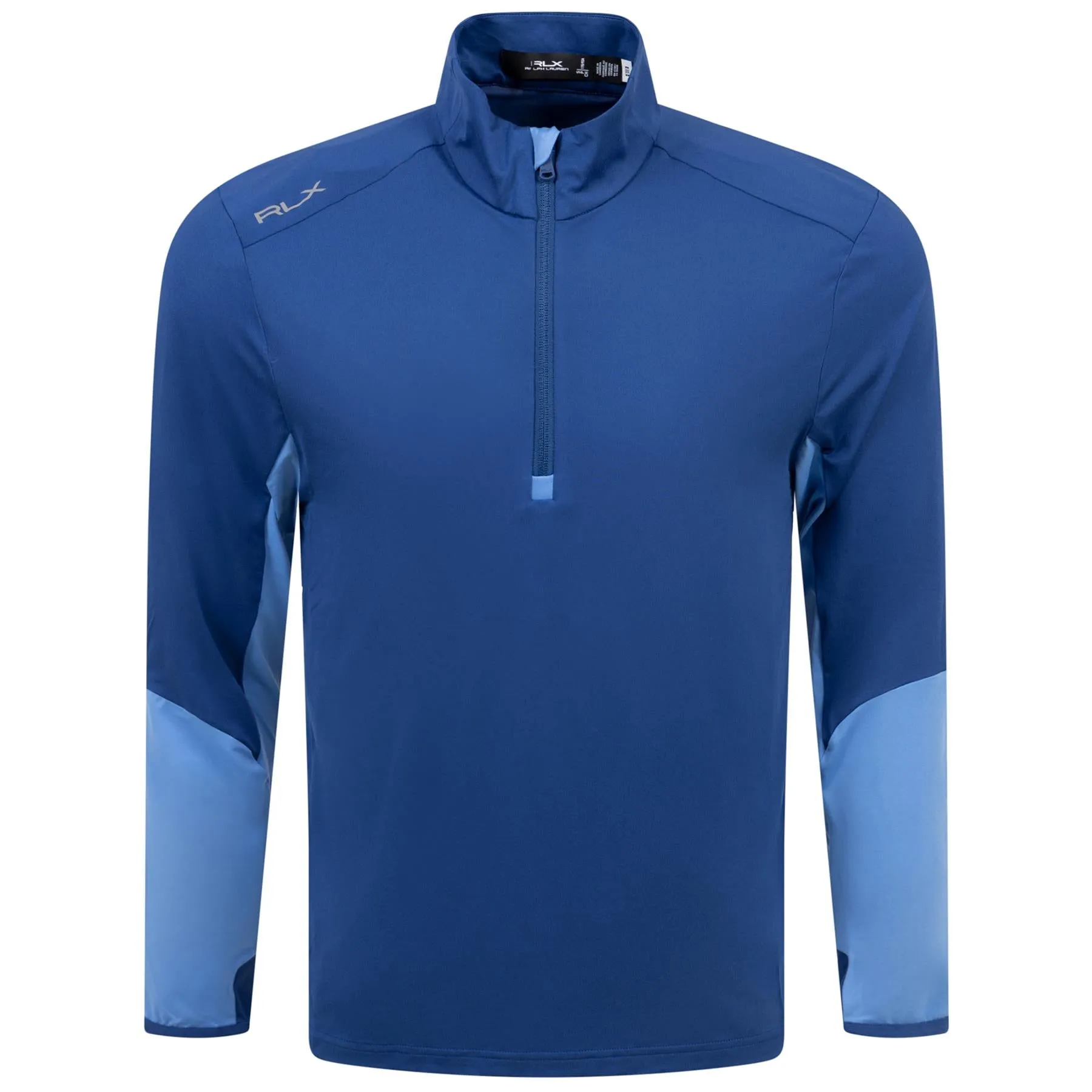 RLX Standard Fit Half Zip Stretch Jersey Mid Layer Royal Blue - SS24